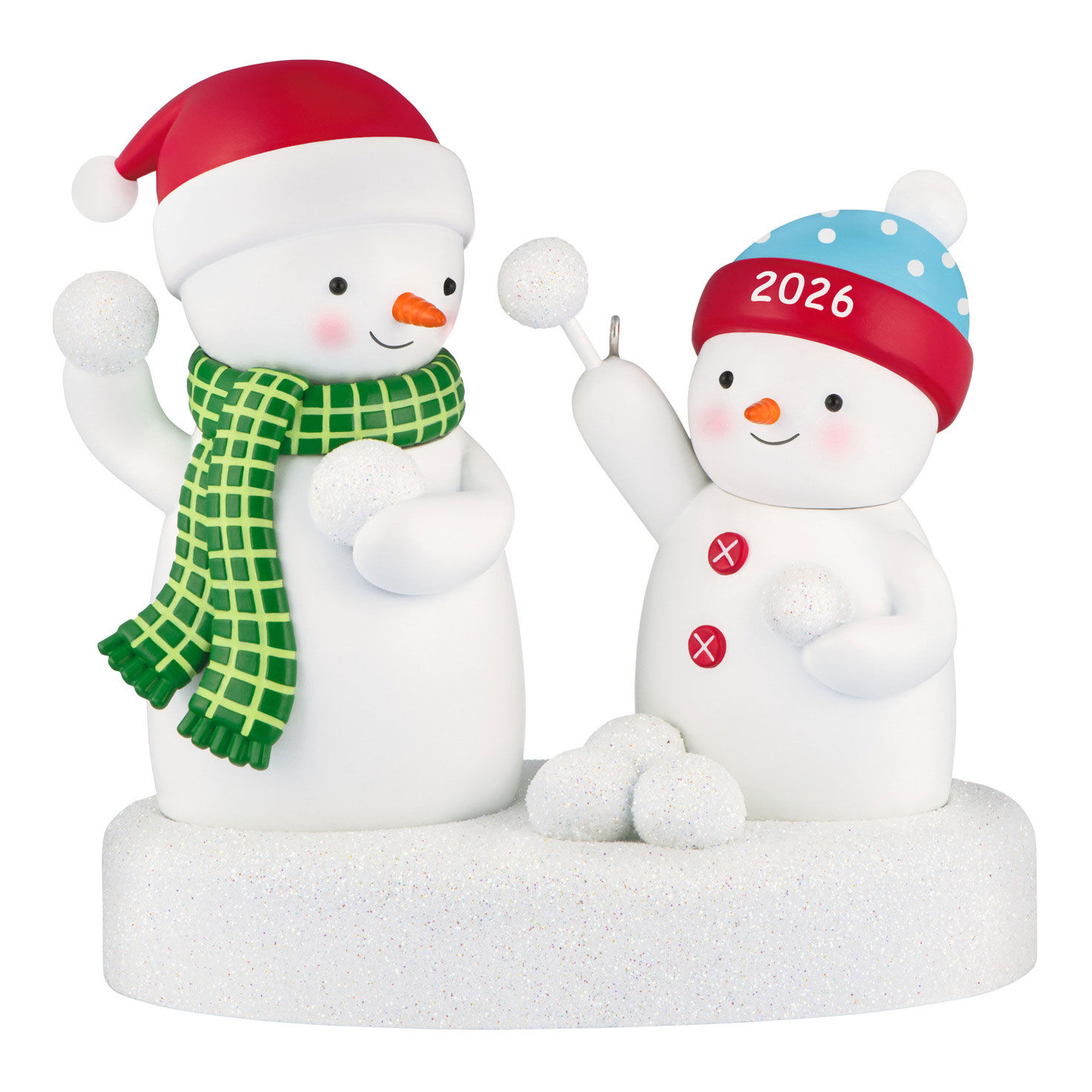 Snowball Fight 2026 Musical Ornament