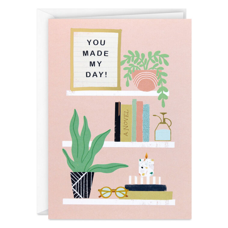 Shelves With Plants Blank Thank You Note Cards Pack  image number 2