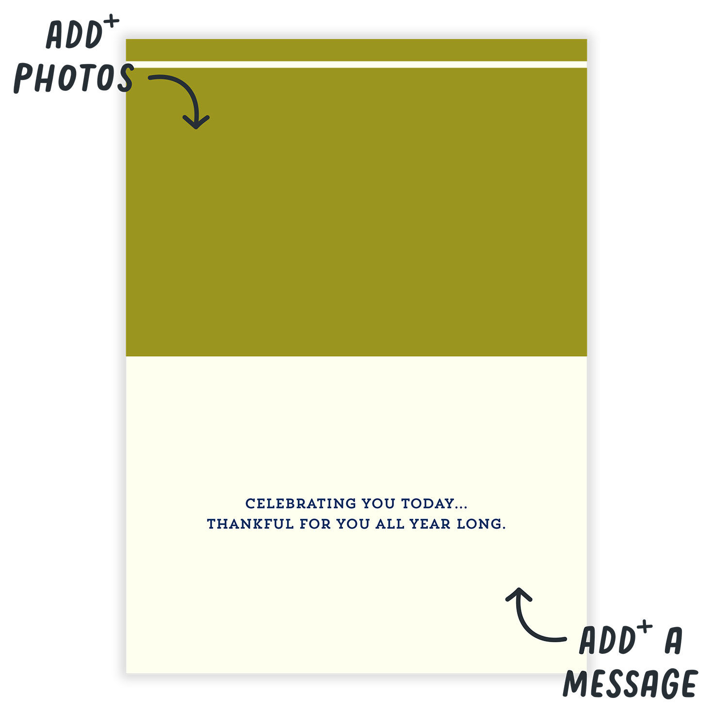 Green Plaque on Blue Personalized Father's Day Card  image number 3