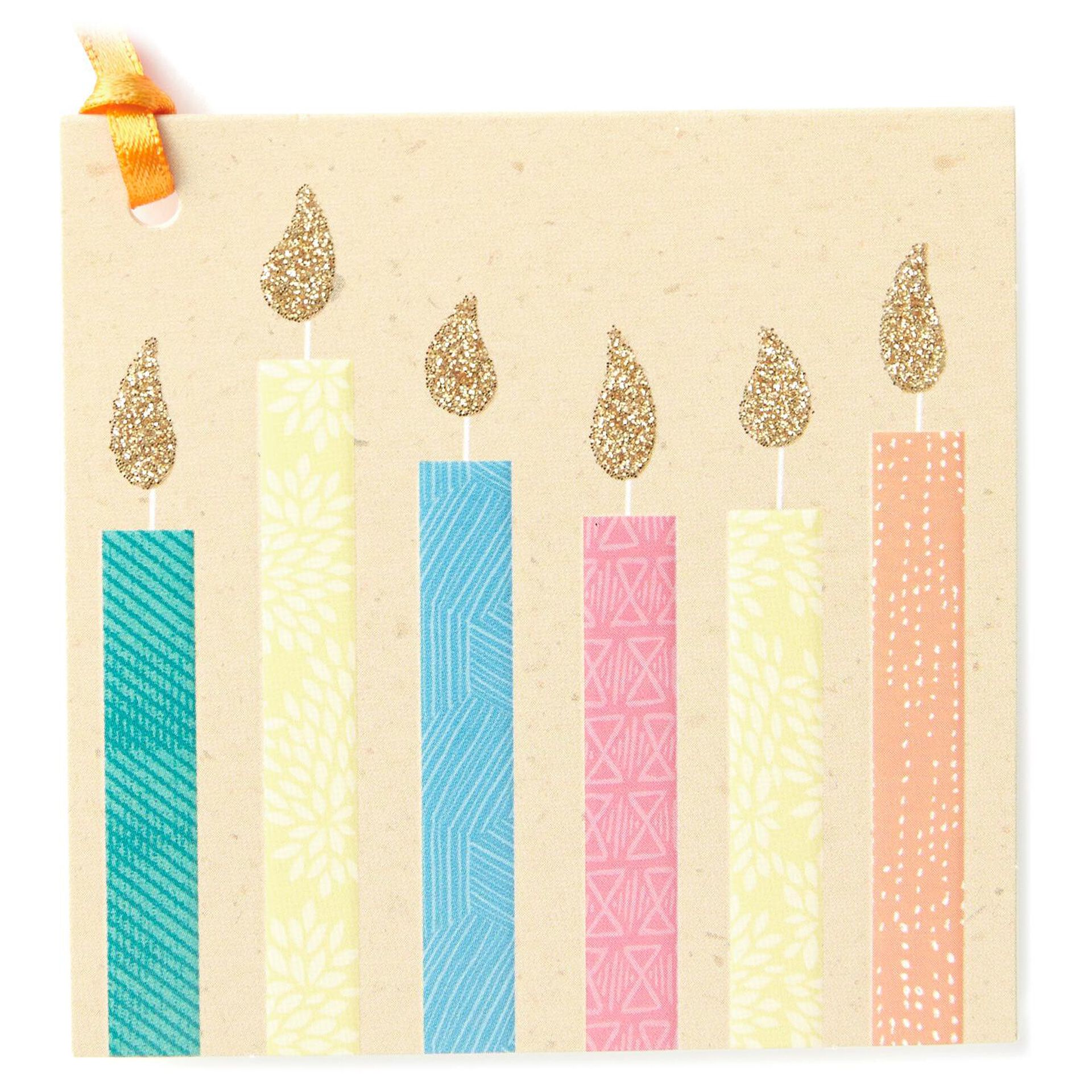 Birthday Candles Gift Tag With Ribbon Seals and Gift Tags Hallmark