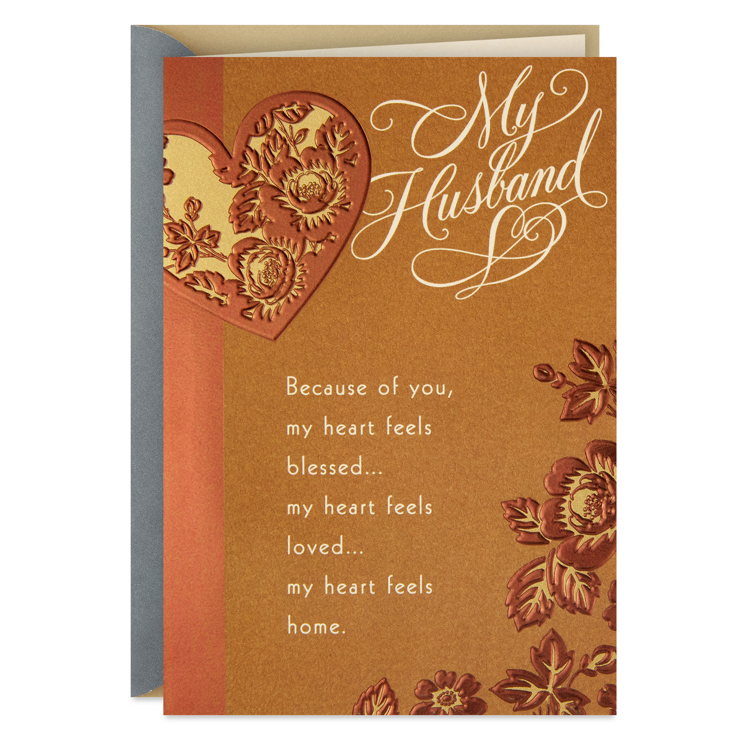 My Heart Feels Home Religious Birthday Card for Husband