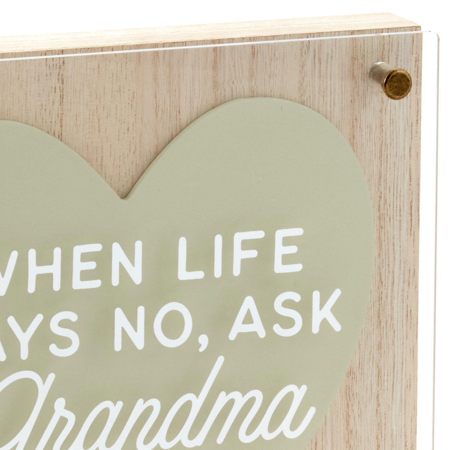 Ask Grandma Layered Square Quote Sign, 8x8 for only USD 24.99 | Hallmark