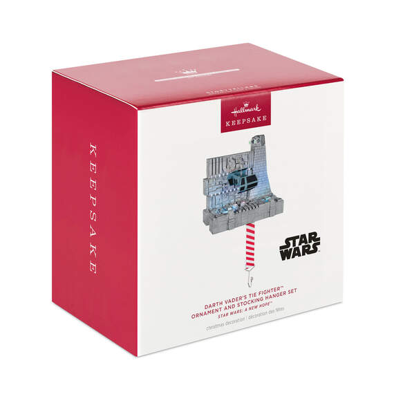 Star Wars: A New Hope™ Darth Vader's TIE Fighter™ Ornament and Stocking Hanger Set With Light and Sound, , large image number 5