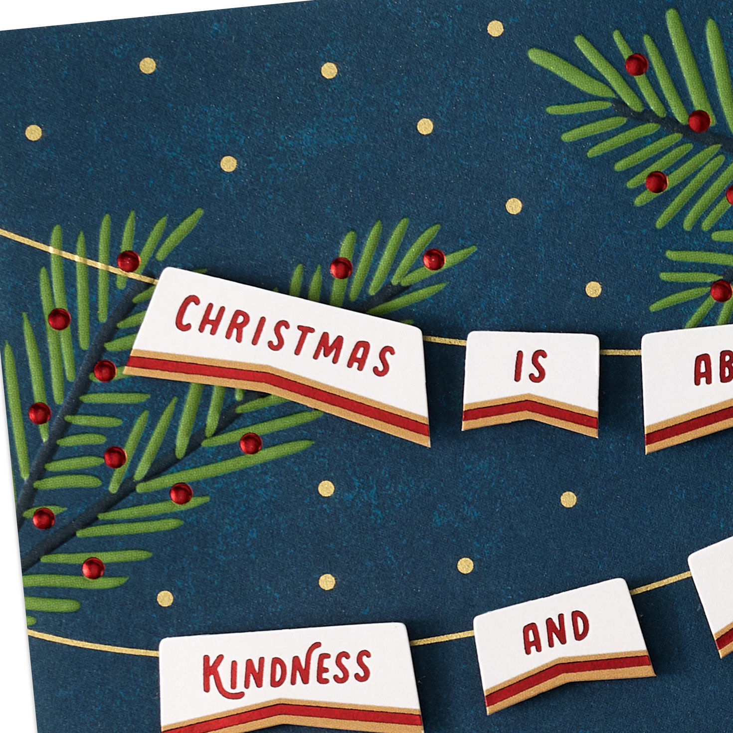 Banner and Garland Christmas Card Card Cover Detail image number 4