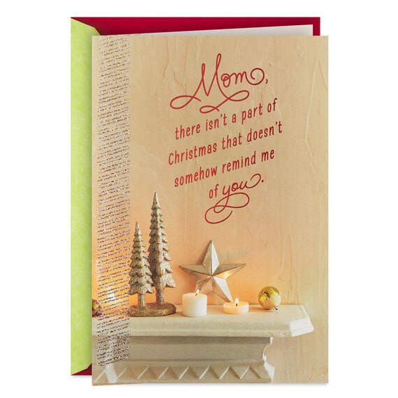 Happy and Full of Love Christmas Card for Mom, , large image number 1