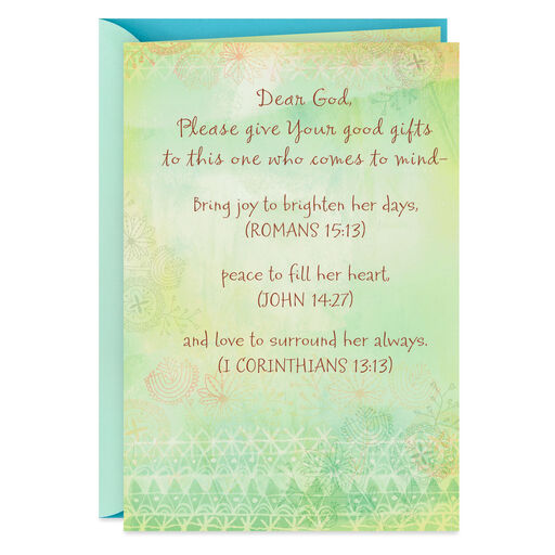 God's Good Gifts Religious Friendship Card for Her, 