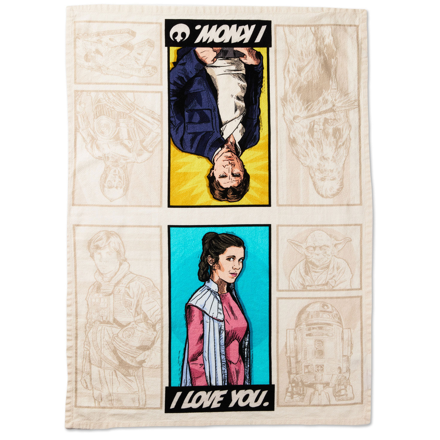 Star Wars™ Han Solo™ and Princess Leia™ Tea Towel, 18x26