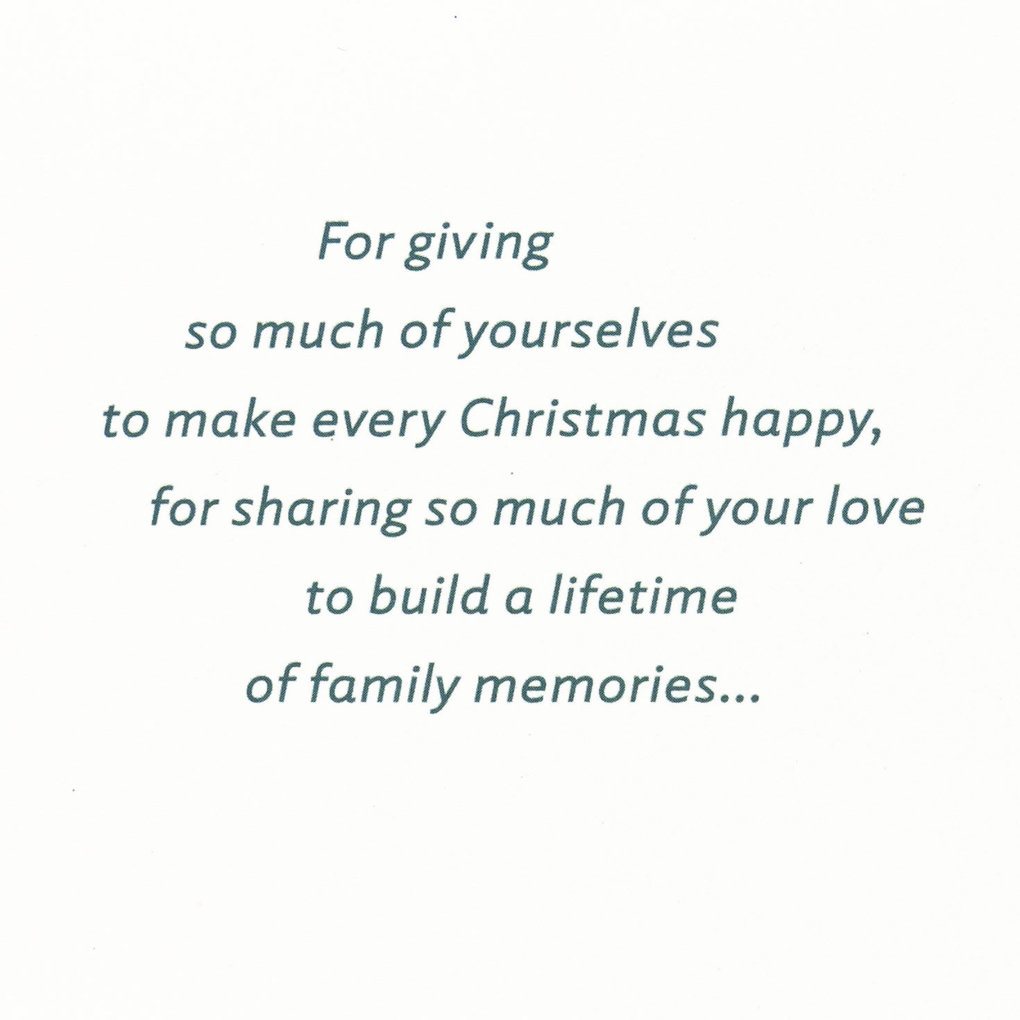 You're Loved and Appreciated Christmas Card for Mom and Dad From Us, , large image number 2