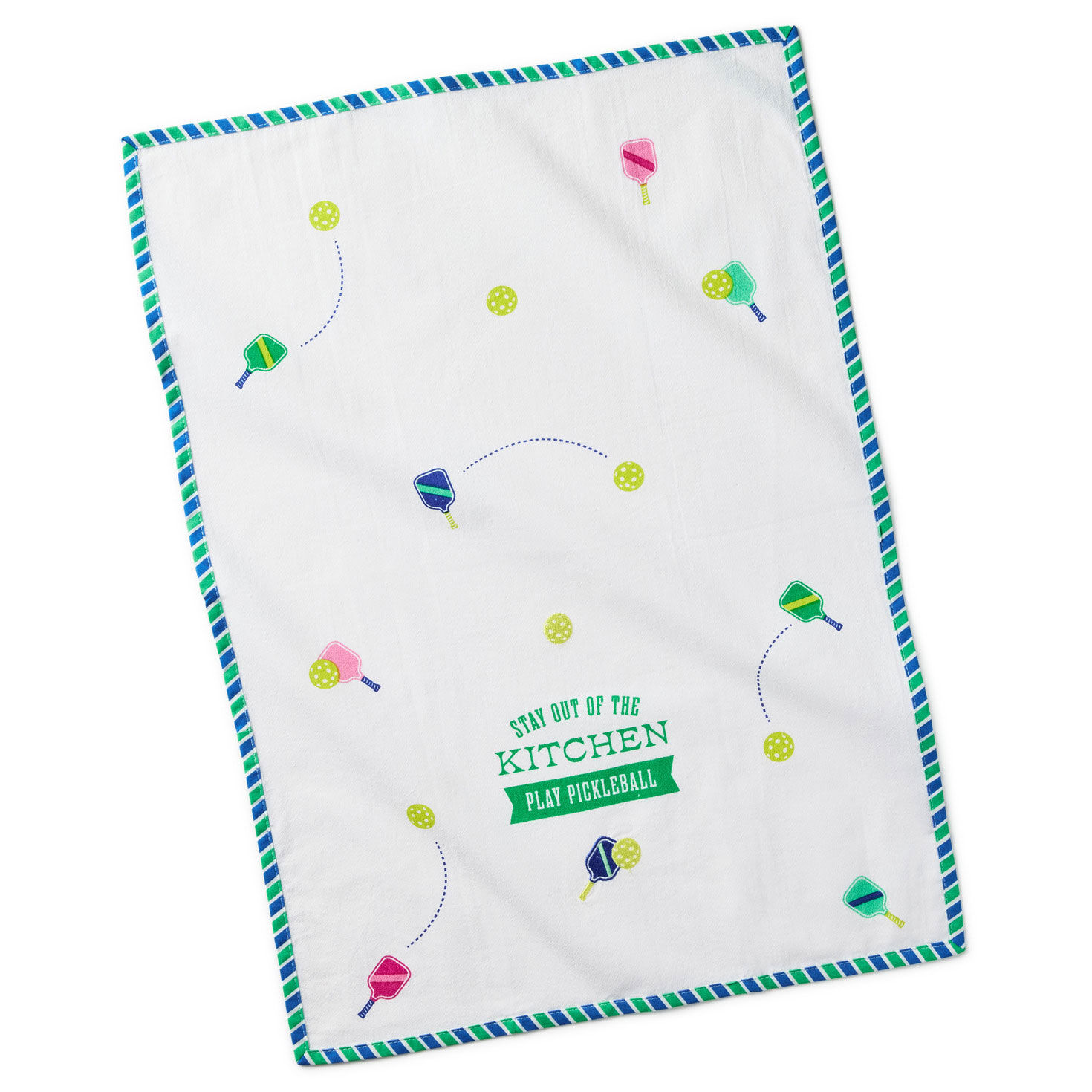 Pickleball-Themed Kitchen Towel front flat image number 2