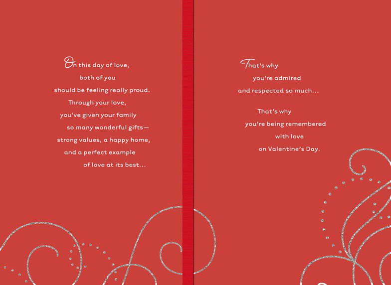 Mom and Dad Cookies Valentine's Day Card