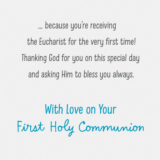 A Special Celebration Religious First Communion Card, 