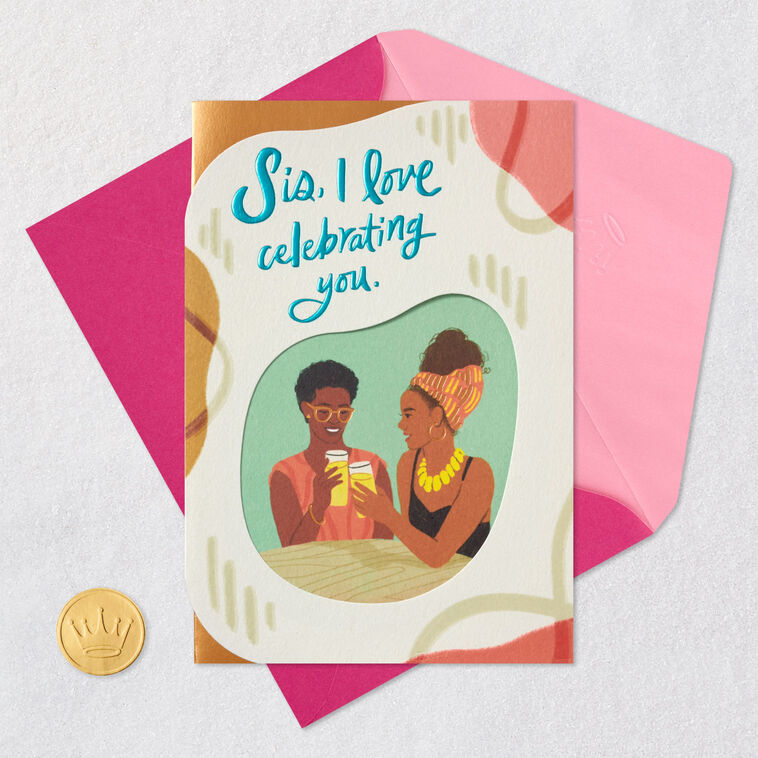 I Love Celebrating You Birthday Card for Sister, , large image number 6