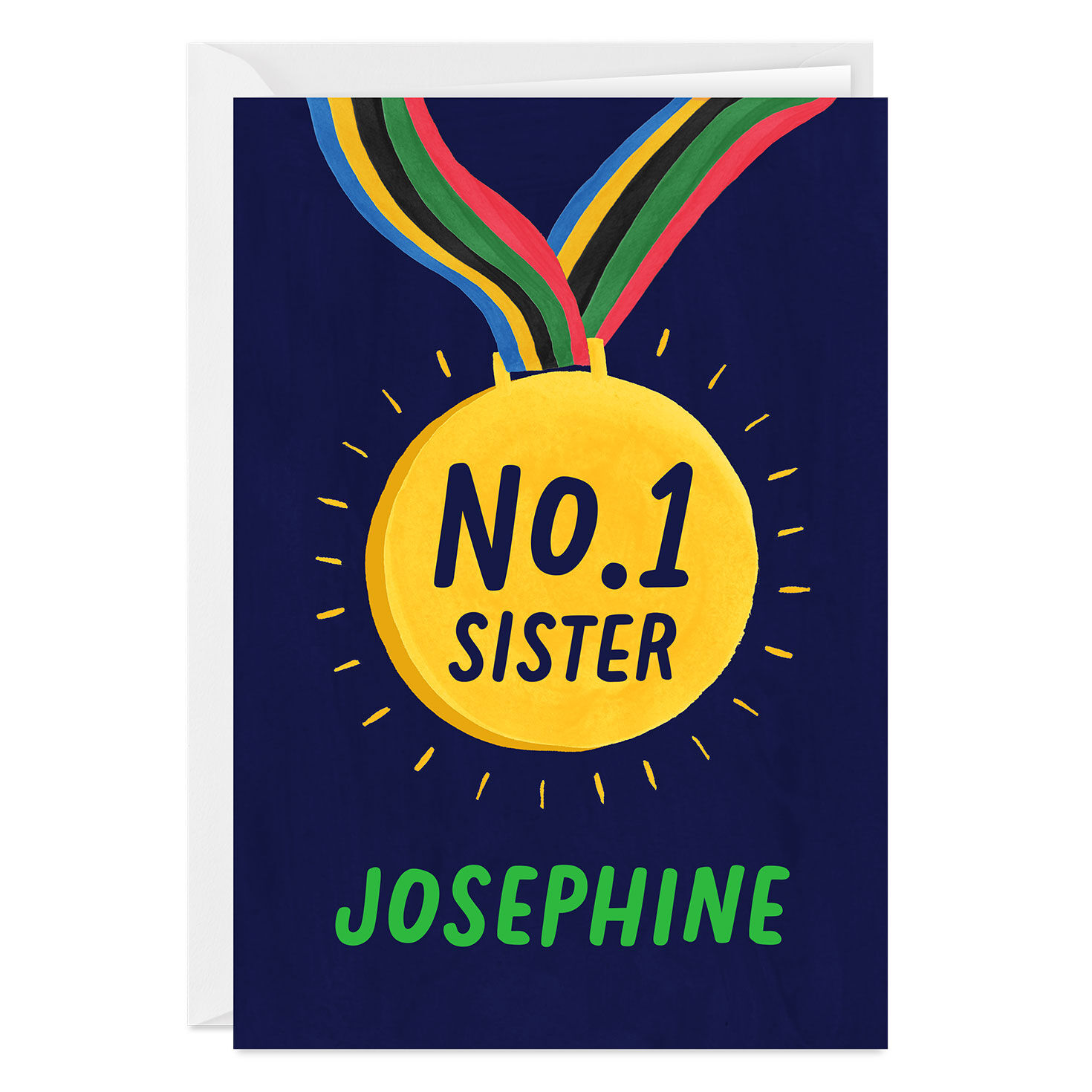Number 1 Medal Custom Celebration Card for only USD 4.99 | Hallmark