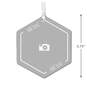 Design-Your-Own Hexagon Personalized Text and Photo Metal Ornament, , large image number 3