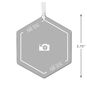 Design-Your-Own Hexagon Metal Personalized Ornament, Custom Photo and Text, , large image number 3