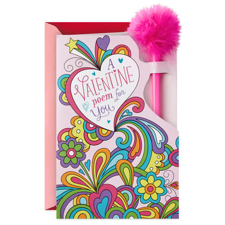 You're Awesome Valentine's Day Card With Removable Pen, , large