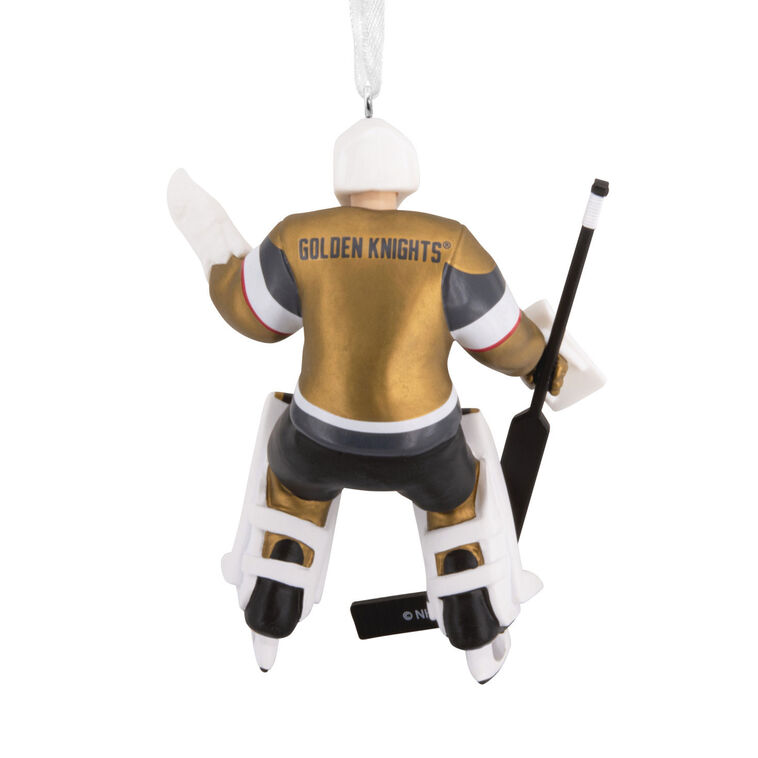 NHL Vegas Golden Knights Goalie Christmas Ornament back image number 6