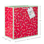 Candy Canes on Red Extra-Deep Christmas Gift Bag measurement image number 3