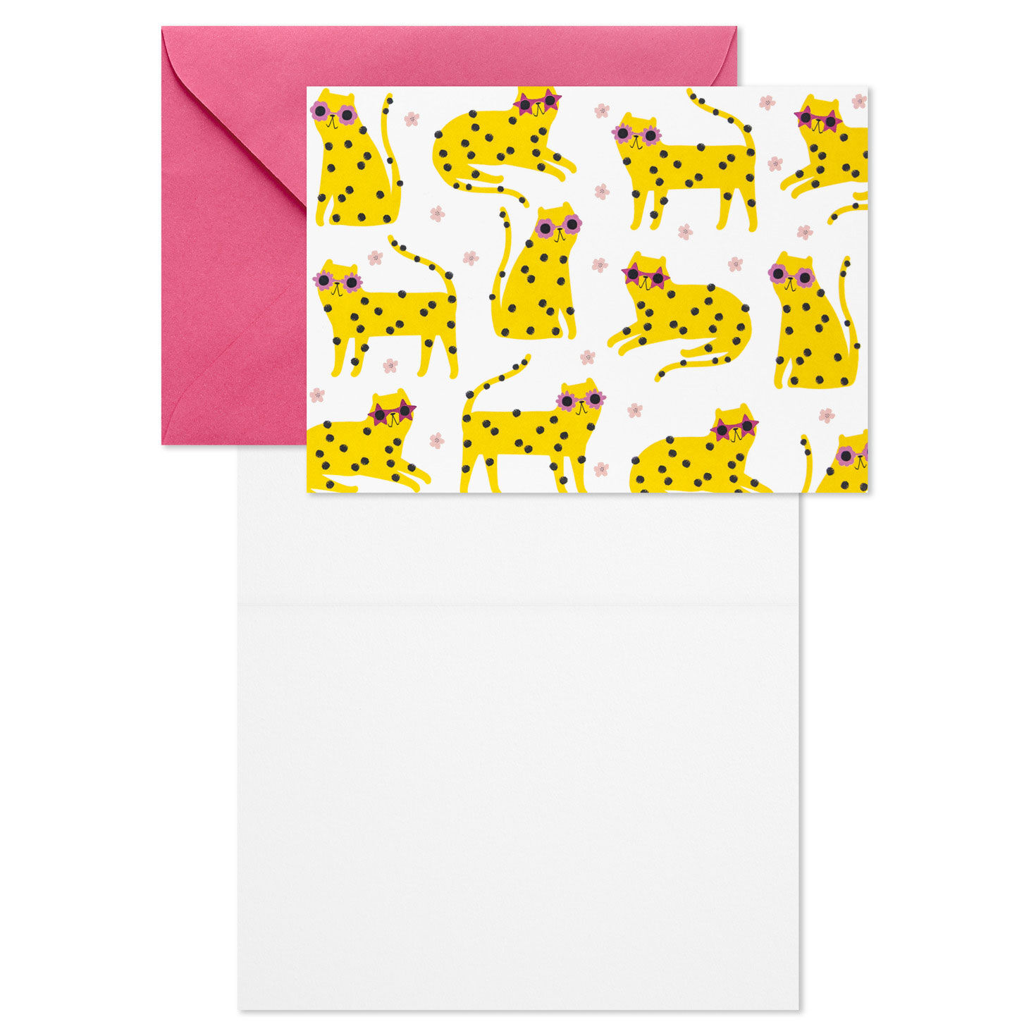 Cats in Sunglasses Blank Note Cards Pack Card Front with open card image number 3