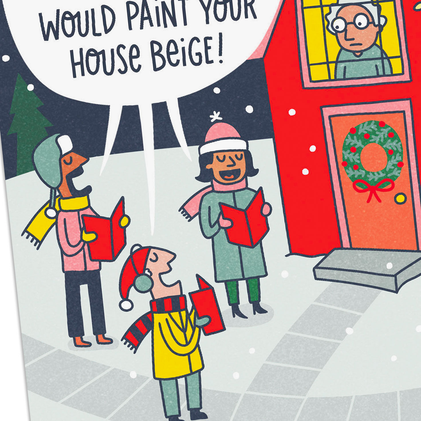 HOA Holiday Carolers Funny Christmas Card, , large image number 4