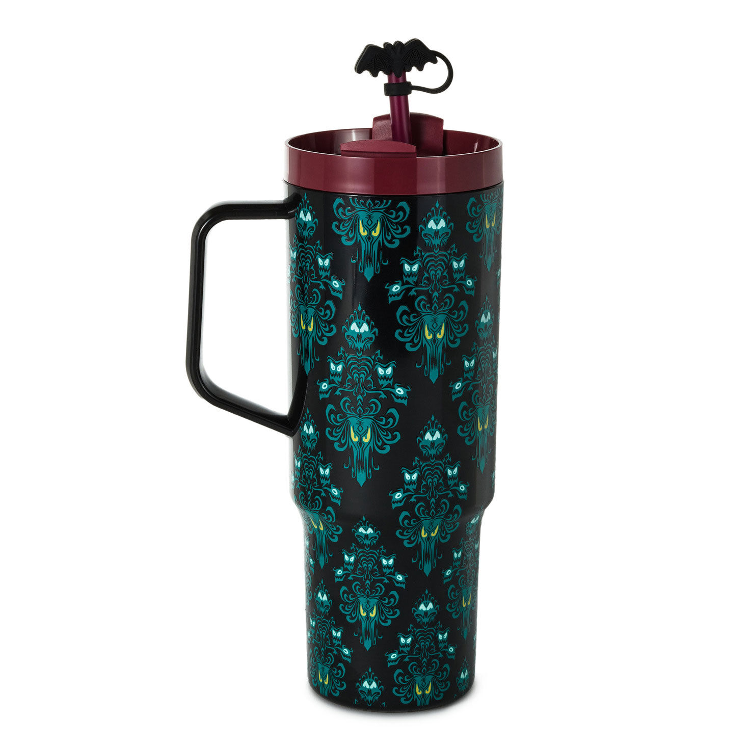 Haunted Mansion Handled Travel Cup With Eye Wallpaper back image number 2