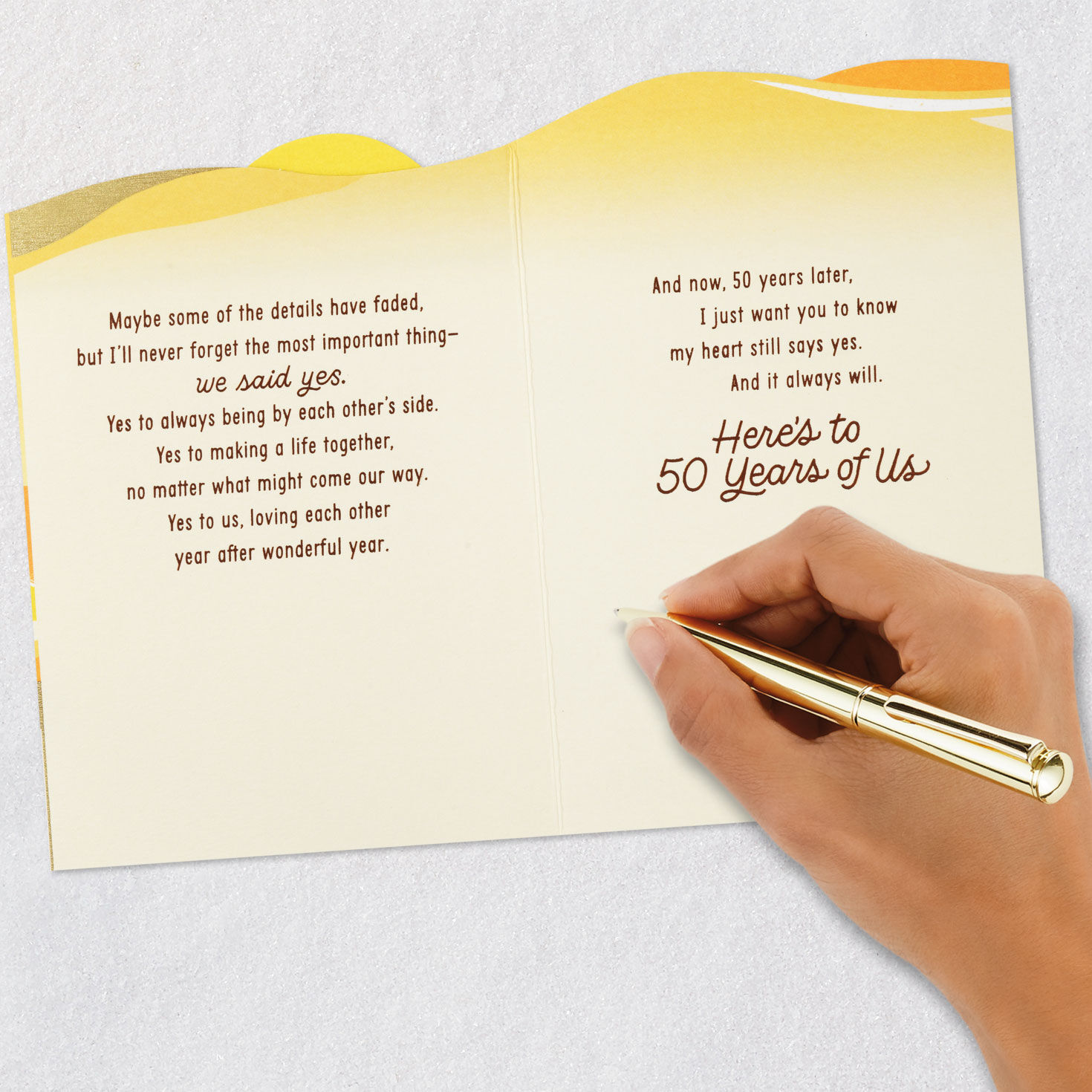 My Heart Still Says Yes 50th Anniversary Card for only USD 5.59 | Hallmark