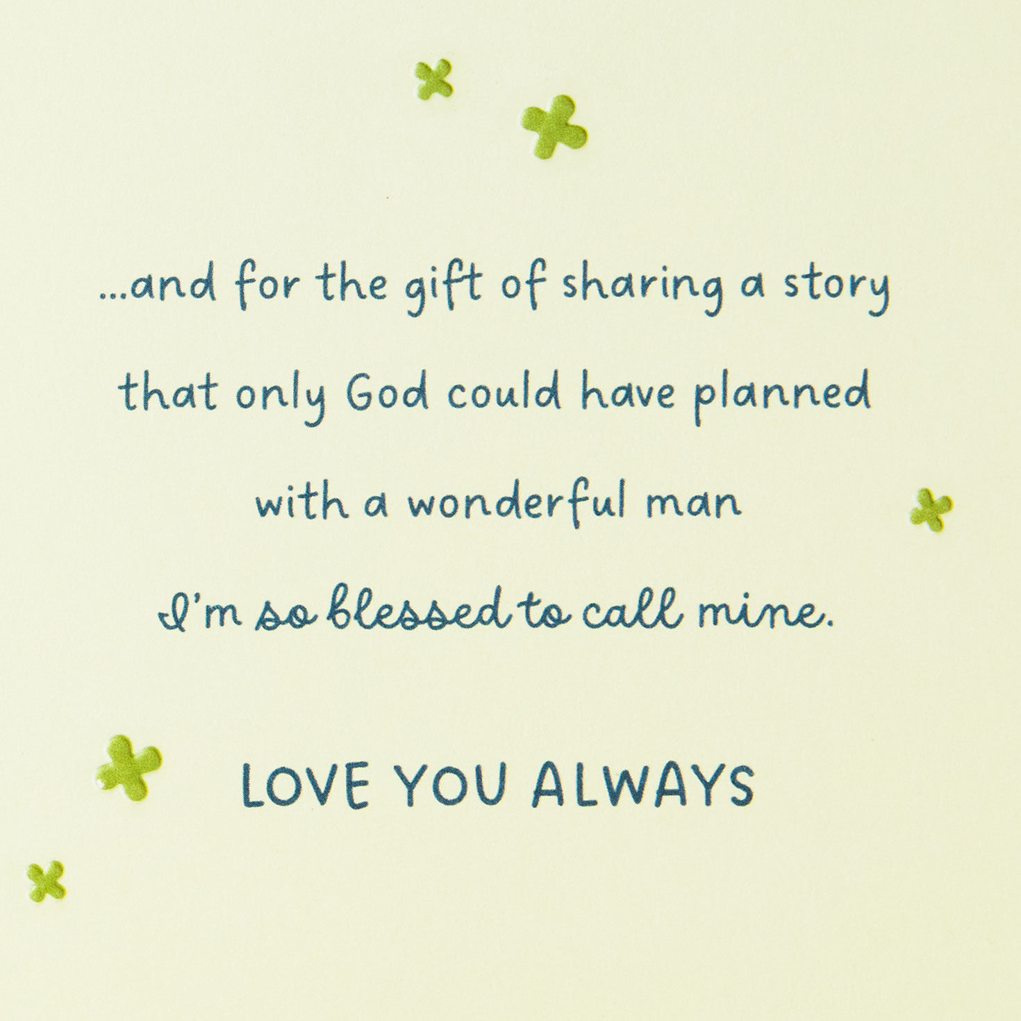 Trees on Blue Religious Easter Card for Husband Sentiment image number 3