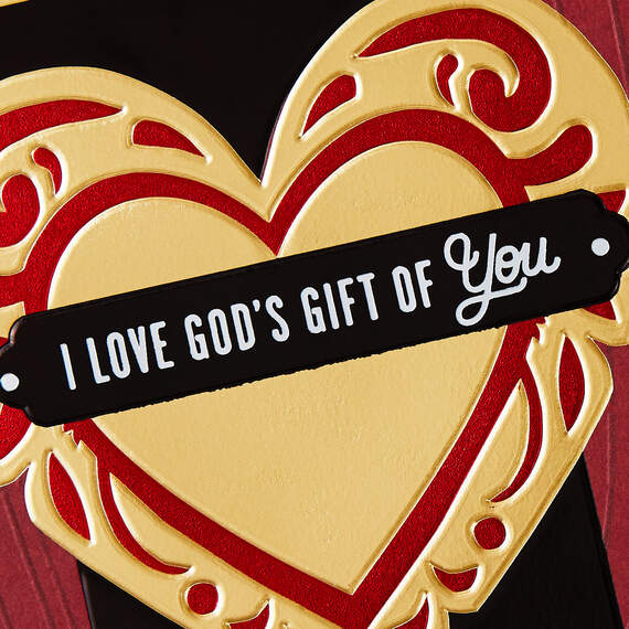God's Gift Romantic Religious Love Card, , large image number 4