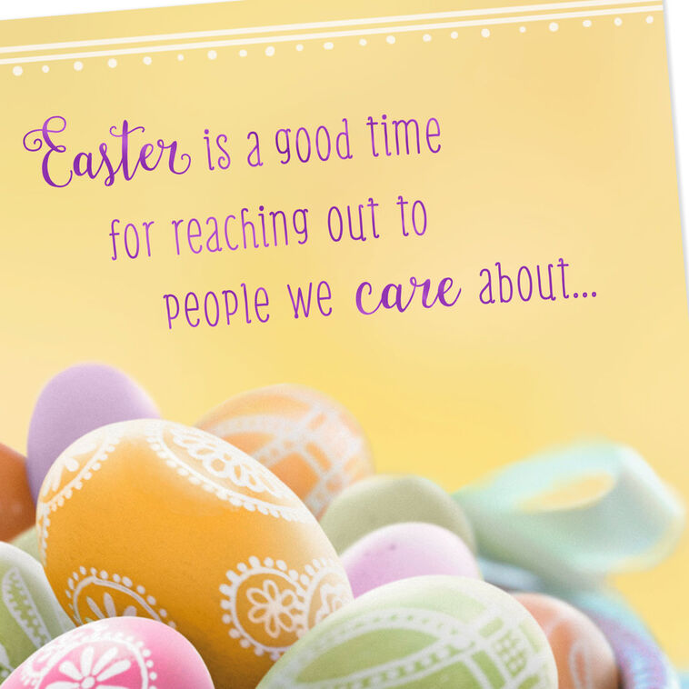 Easter Eggs in Basket Easter Cards, Pack of 10, , large image number 4