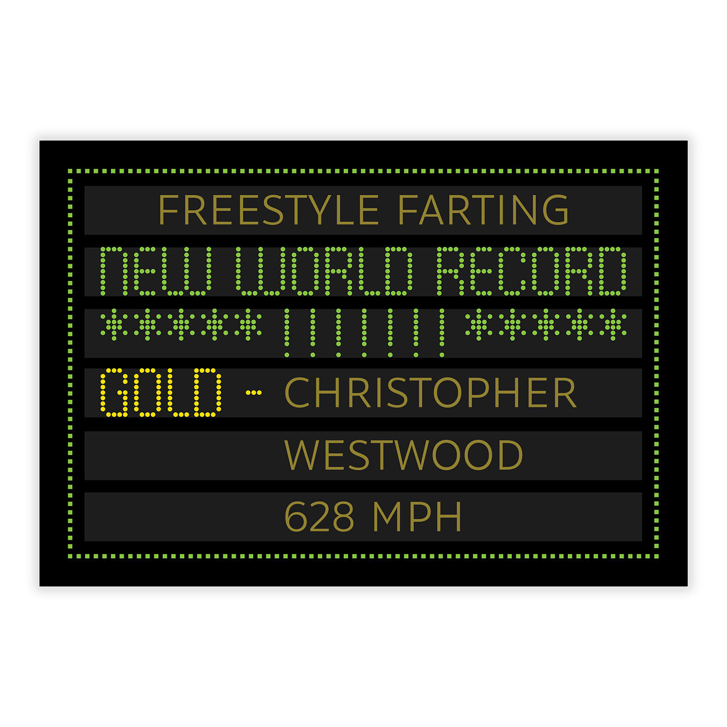 World Record Holder Board Funny Celebration eCard, , large image number 2