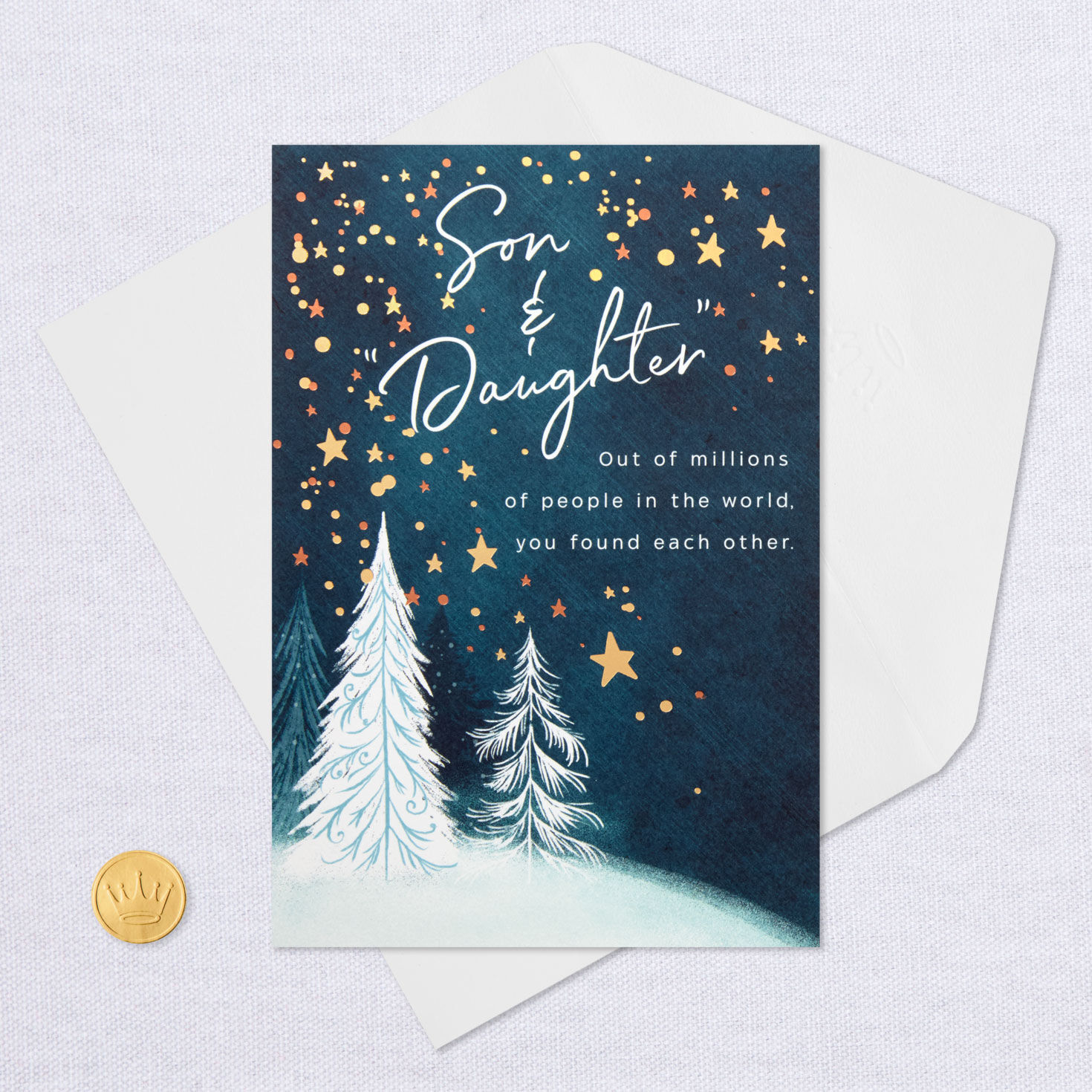 A Perfect Gift Christmas Card for Son and Daughter in Law