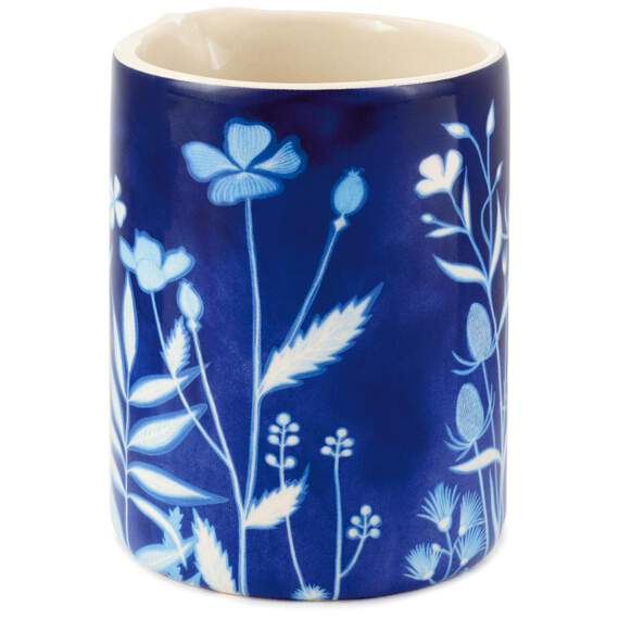 Geninne Zlatkis Deep Blue Floral Ceramic Creamer, 12 oz., , large image number 2