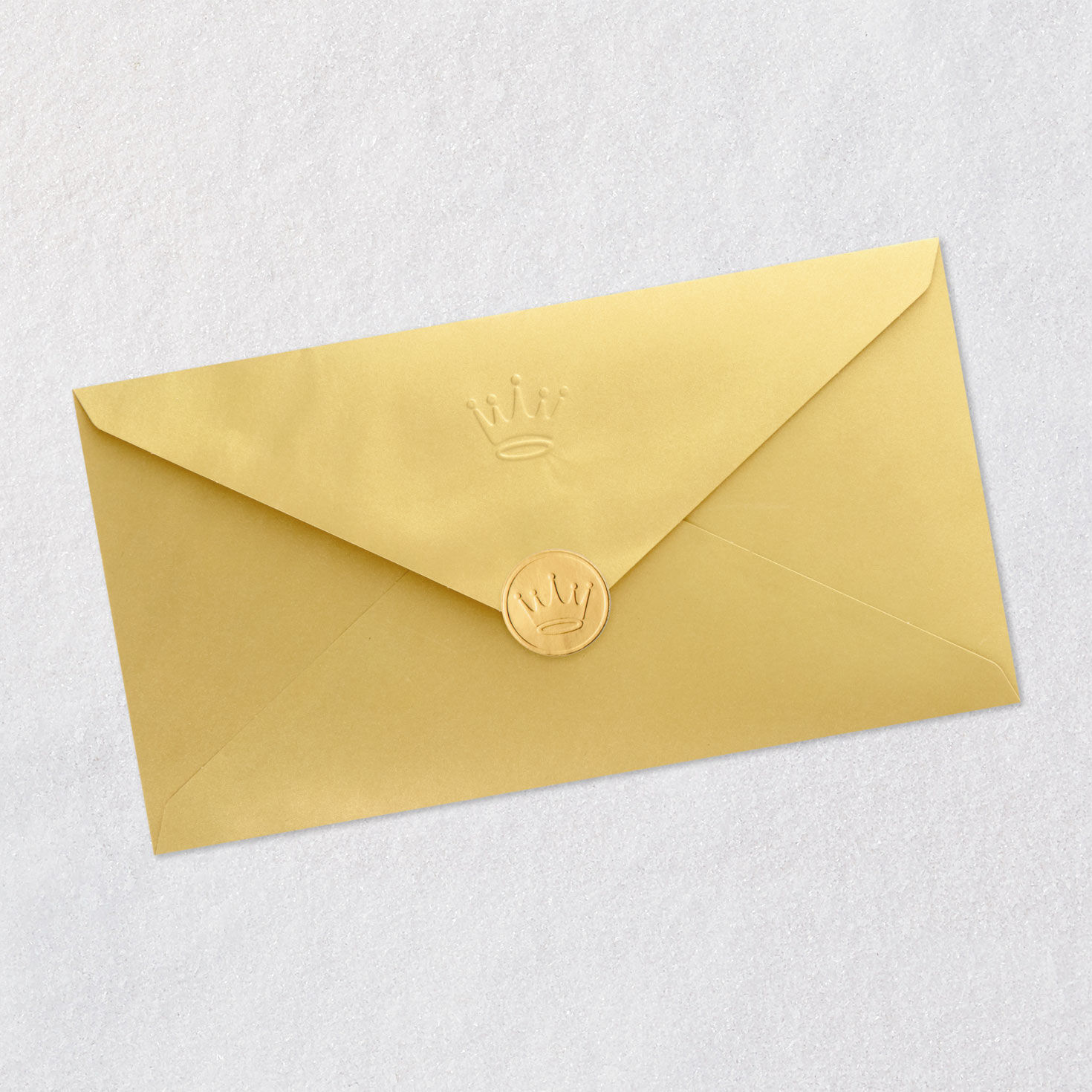 Flower Vase and Corner Illustration Birthday Card in Spanish Envelope Back with Seal image number 8