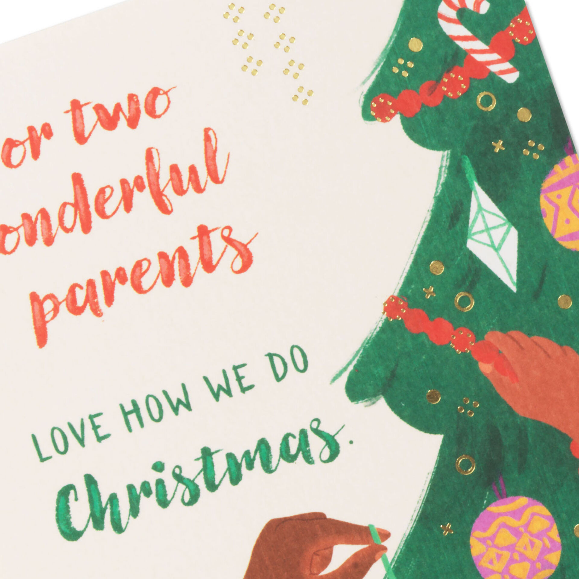 You Two Make the Season Magical Christmas Card for Parents Greeting