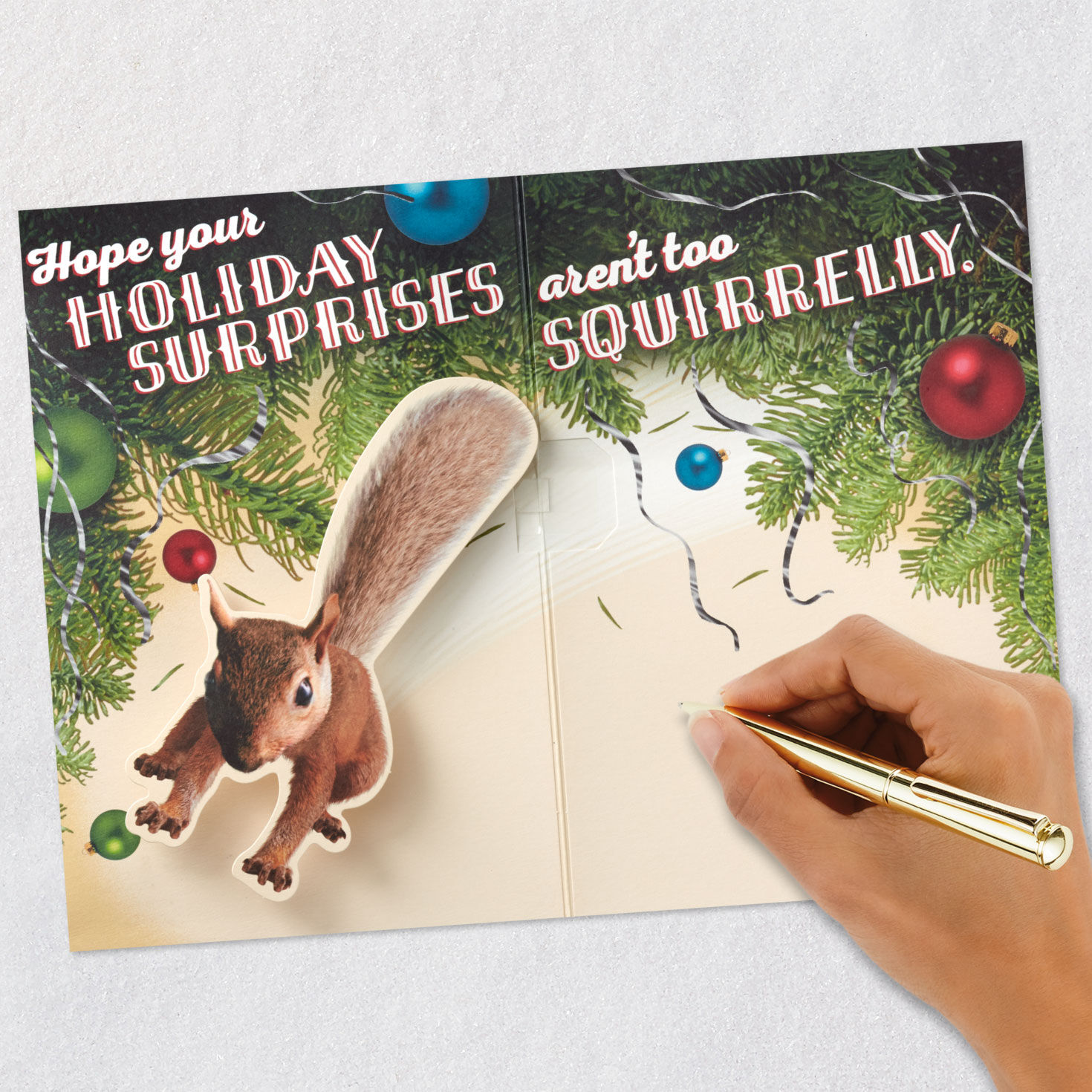 Clark Griswold Funny Pop-Up Christmas Card With Sound Signing card image number 7