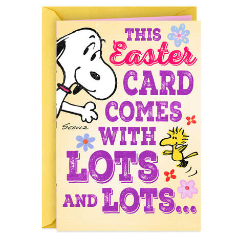 Peanuts® Snoopy Lots of Love Easter Card, , large