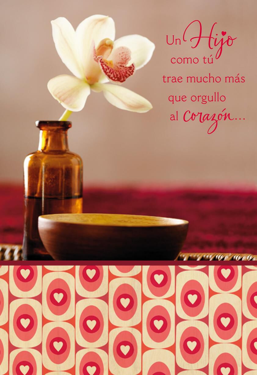 A Son Like You Spanish-Language Valentine's Day Card