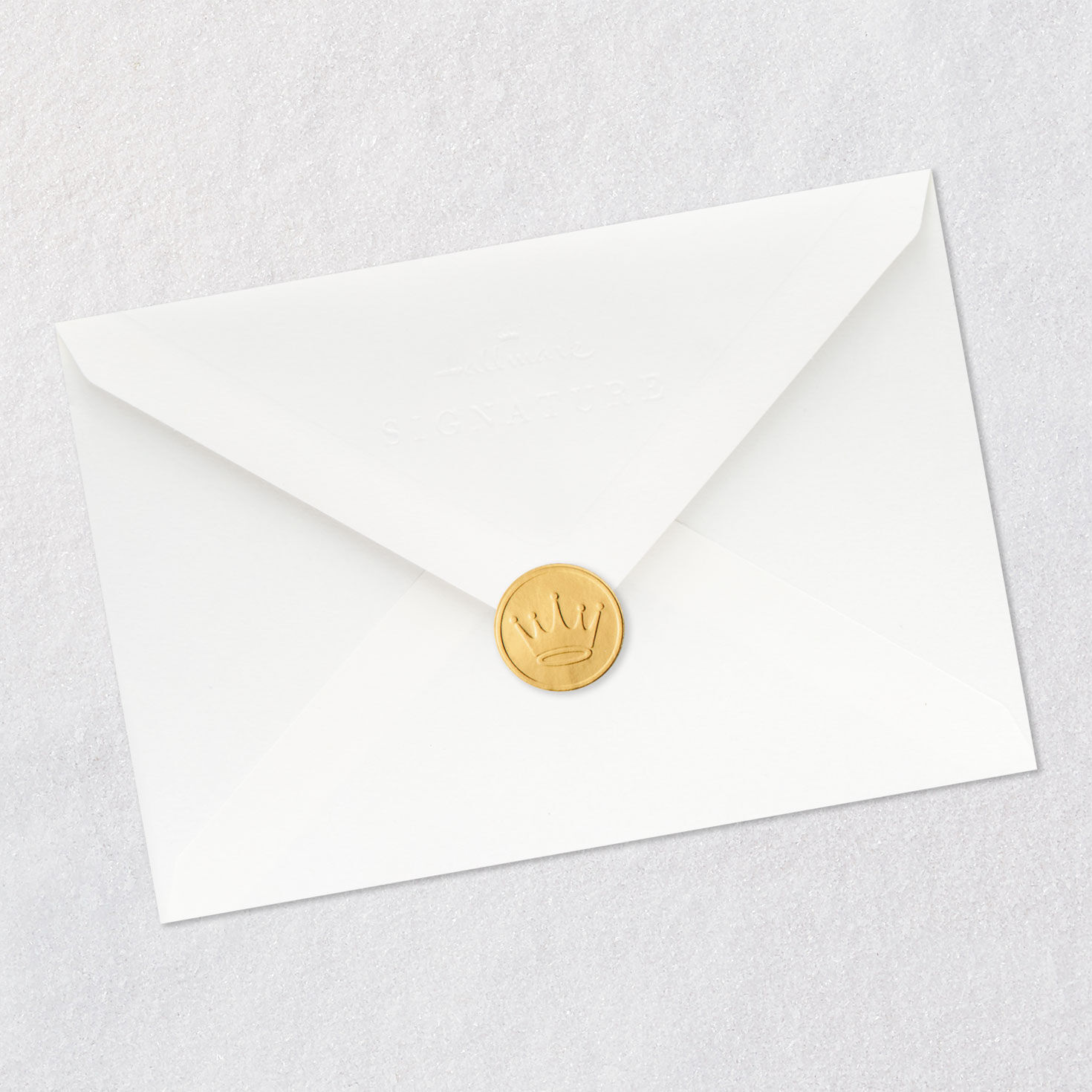 Pastel and Gold Lettering on Ivory Easter Card Envelope Back with Seal image number 7