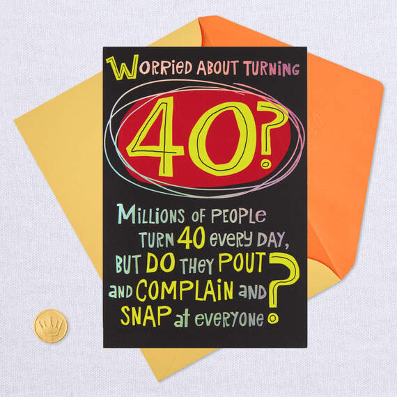 What Old People Do Funny Pop Up 40th Birthday Card, , large image number 5