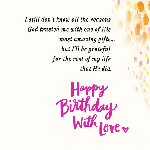 Grateful Husband Religious Birthday Card for Wife, 