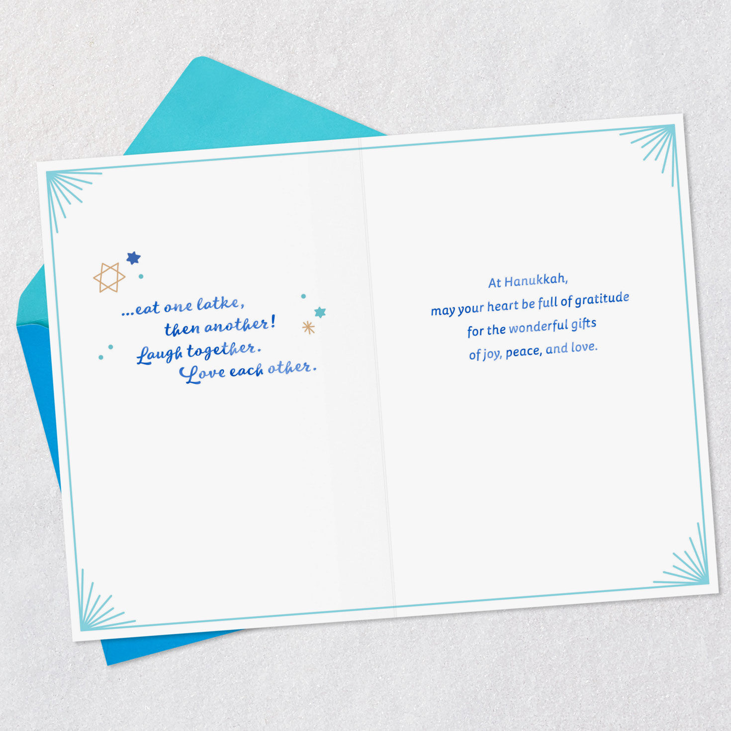 The Gifts of Joy, Peace and Love Hanukkah Card, , large image number 4