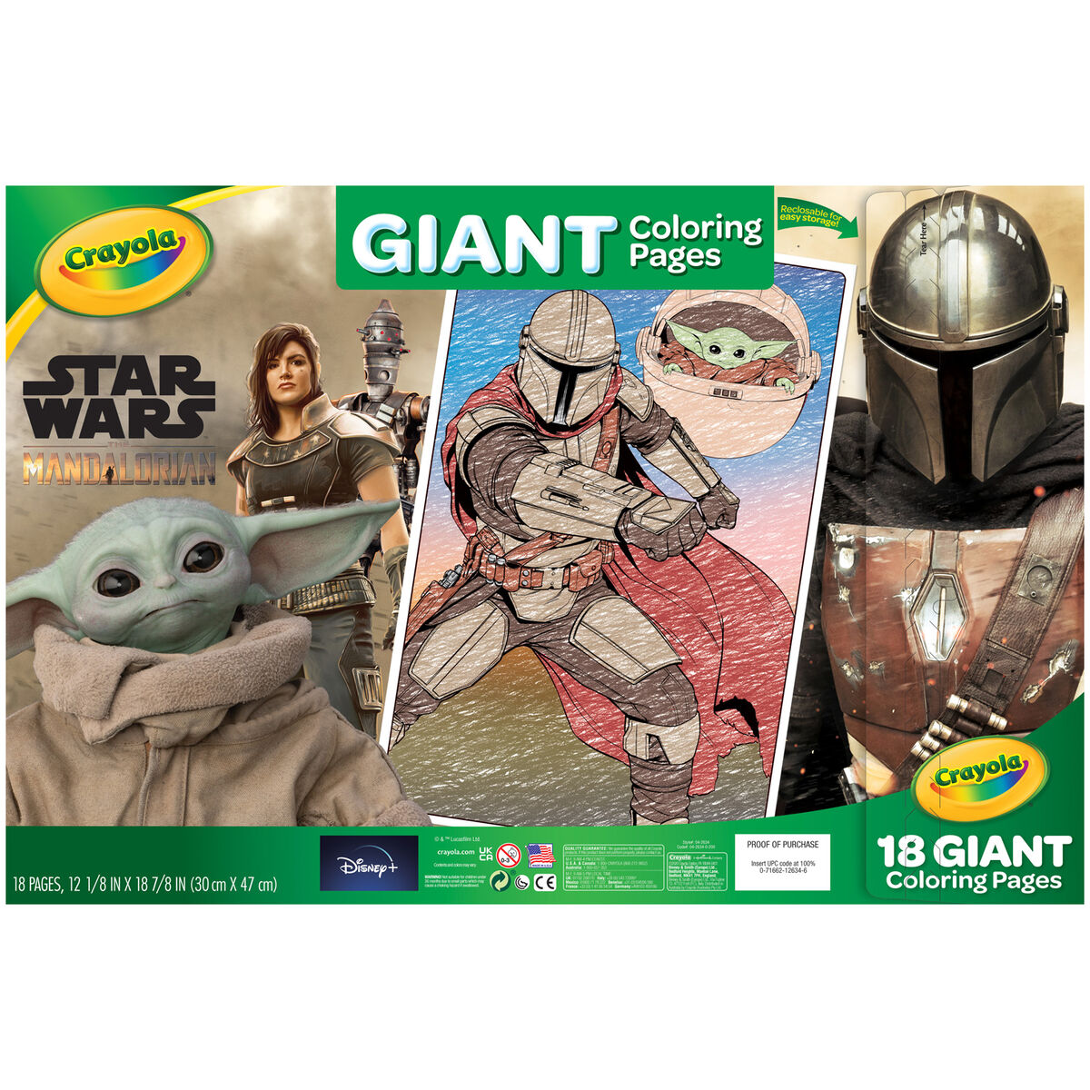 Crayola Star Wars: The Mandalorian Giant Coloring Pages - Arts & Crafts