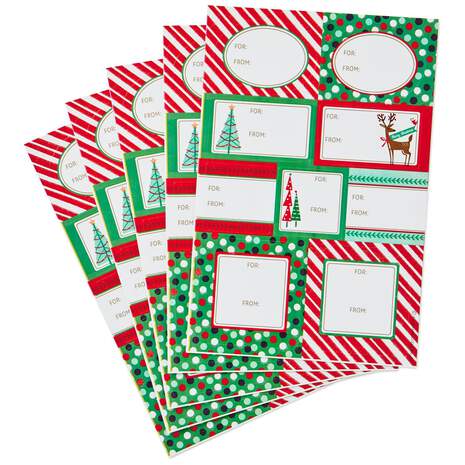 Joyful Optimism Self-Adhesive Christmas Gift Tag Seals, Pack of 45, , large