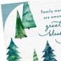 Watercolor Trees Family Christmas Card Card Front Detail image number 4