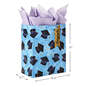 13" Mortarboards on Blue Large Graduation Gift Bag With Tissue Paper, , large image number 3