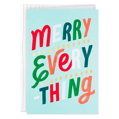 Merry Everything Holiday Card, , large