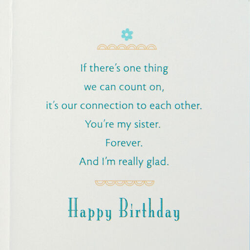 So Glad We Have Each Other Birthday Card for Sister, 