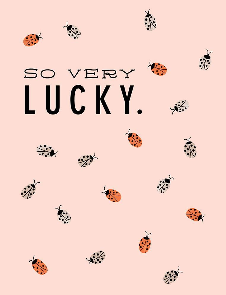 Lucky Ladybugs Thank-You Card