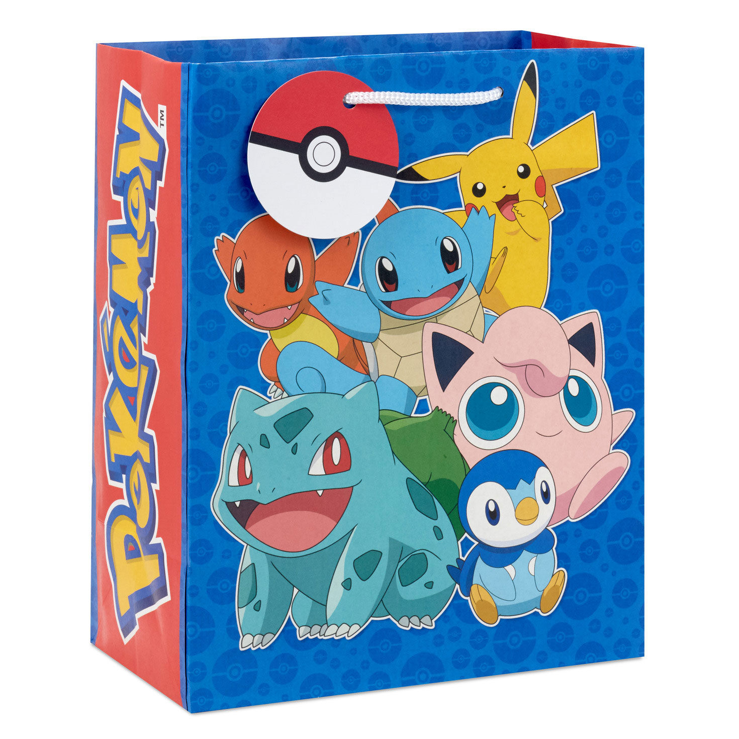 9.6" Pokémon on Blue Medium Gift Bag