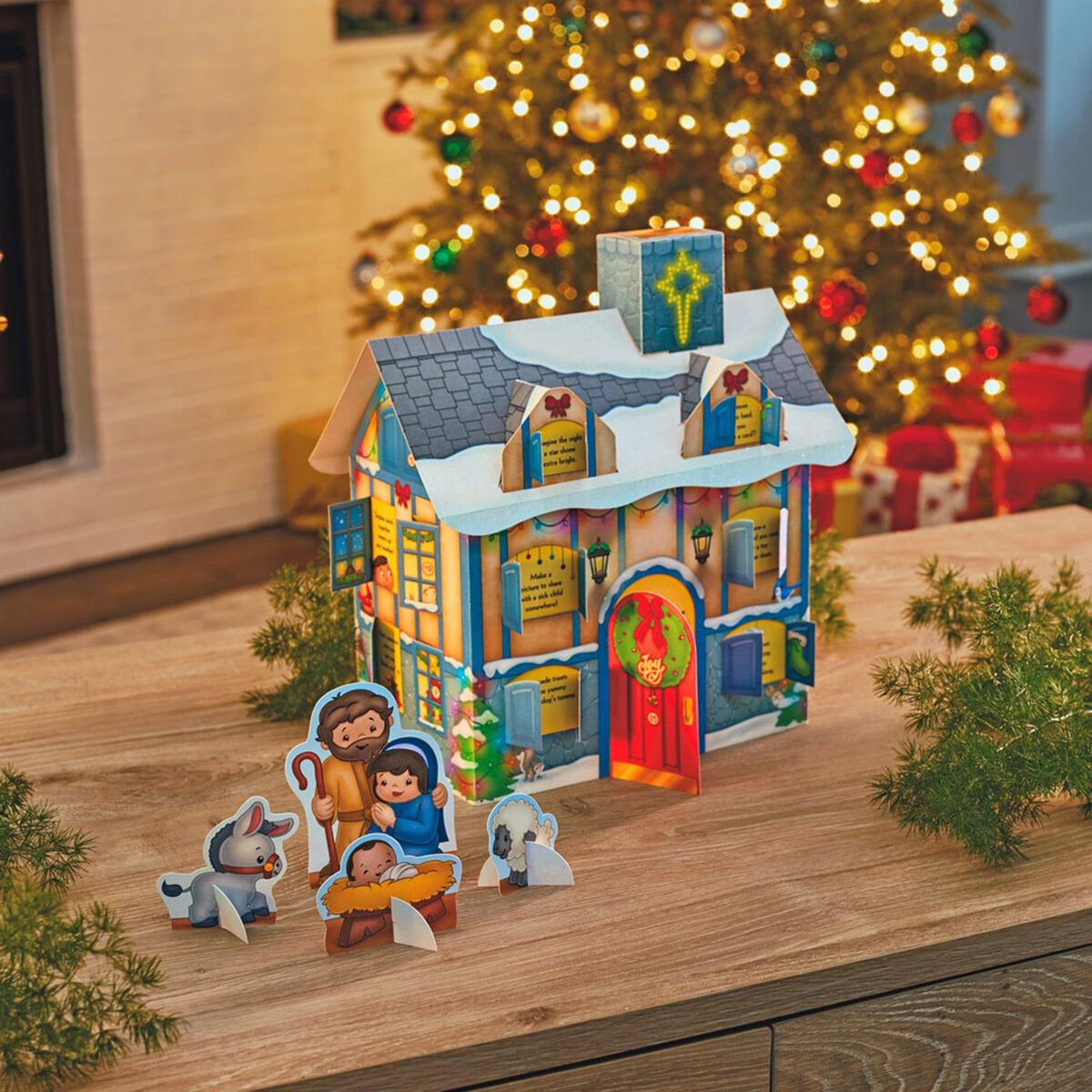 Christmastime Is Giving Time 3D Pop Up Advent Calendar Seasonal Decor